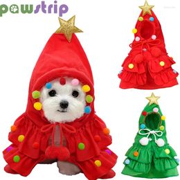 Dog Apparel Christmas Pet Cloak Winter Clothes For Small Dogs Cats Cosplay Costume Xmas Kitten Puppy Party Mantle Clothing