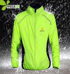 WOSAWE Reflective Water Repellent Cycling Jackets 5 Color Rain Clothing Bicycle Wear Windproof Coat MTB Bike Windbreaker S3XL1153474