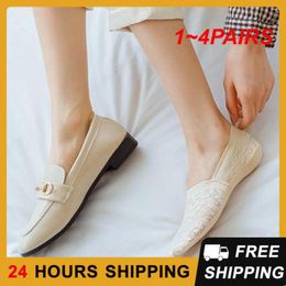 Women Socks 1-4PAIRS Sports Boat Sweat Absorbing Flat Sock Head Lace Clothing Accessories Breathable Fashionable