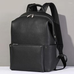 Backpack AETOO Commuting Leisure Fashion Men's Leather Middle School Bag Head Layer Cowhide Travel