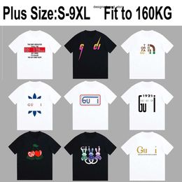 Fat Men Mens Womens Designer t Shirts Print T-shirt Cotton Casual Tees Short Sleeve Streetwear Tshirts S-9xl 6xl 7xl 8xl 9xl VMJV