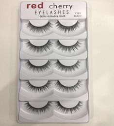 Red Cherry False eyelashes 5 pairspack 8 Styles Natural Long Professional makeup Big eyes2864504