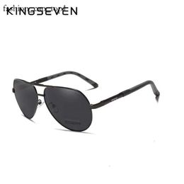 designer sunglasses KINGSEVEN Sunglasses Aluminium Magnesium Polarised Rimless Lens kingseven brand Sunglasses High Definition Retro Eyewear Oculos De Sol 296a