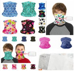 3 Styles Child Riding Magic Scarf Philtre Kid Face Shield ProtectiveBandana Headband Neck Cover Gaiter Balaclava Turban Party Masks7334265