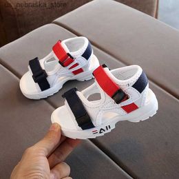 Slipper 2020 Summer New Childrens Sandals Baby Shoes Girls Beach Soft Sole Anti slip Boys Sports Casual Q240409