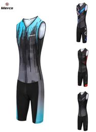 Mieyco Men039s Triathlon Suit Pro Cycling Jersey Set Bicycle Clothing With Pad Road Bike Playsuit Swimming Running Cycle Clothe3713550