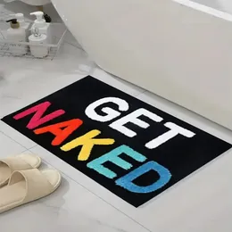 Carpets Ins Style Colourful Letters Entry Decoration Rugs Cashmere Floor Mat Bathroom Absorbent Carpet Kitchen Toilet