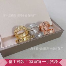 Fashion stands for high quality rings couples Ring Rose Four Leaf Grass Wide and Narrow Male Female Couples with common vanly