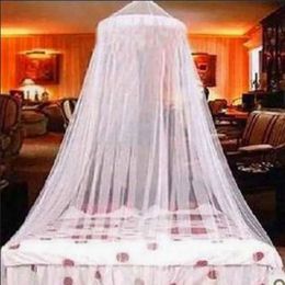 Summer Hung Dome Mosquito Net Princess Style Polyester Lace Mesh Fabric For Home Bedroom Baby Adults Decor 240508
