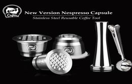 ICafilas For Nespresso Refillable Capsule Reusable Coffee Filter Dripper Steel Cafeteira Capsulas De Cafe Recargables C10307665450