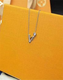 Charm Fashion Necklace designer jewelry luxury hip hop letter pendant gold and silver wedding gifts whole Necklace women bulk 2949944