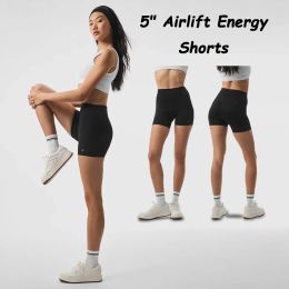 Al Yoga Shorts Kvinnors sportträning Shorts Kvinnors höftlyftande tätt bantning Konditionscykelhorts