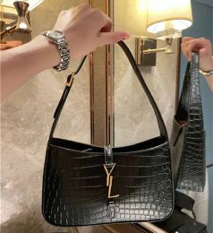 10AA Top Underarm Women Hobo Shoulder Bags Designer Bag Cleo Totes Handbags Fashion Bags Adjustable Strap Woman Handbag Leather Black Crocodi