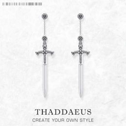 Earrings Richly Ornamented Sword Europe Fine Jewelry for Women Men Summer Brand New Sterling Sier Fantasy Gift