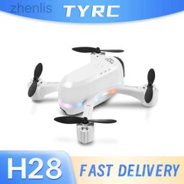 Drones Mini H28 RC Drone with Dual Camera HD WiFi Fpv Photography Professional Four Helicopter Optical Flow Drone Gift Boy Toy d240509