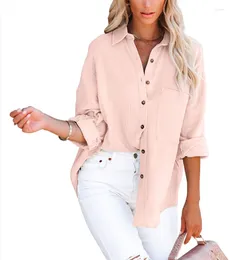 Women's Blouses Woman Dropped Shoulder Bat Sleeve Shirt Spring Fashion Solid Blouse Casual Street Tunic Tops Elegant OL Work Chemise