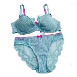 Bras Sets 202 Set For Womens Sexy Plus Size Pretty Design Fancy Lingerie Women 2 Piece Lace Underwear Clothing Bra Panty