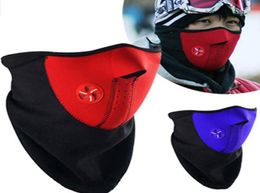 Airsoft Warm Fleece Bike Half Face Mask Cover Face Hood Protection Cycling Ski Sports Outdoor Winter Neck Guard Scarf Warm Mask5548547