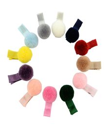 Baby Hair Clips Hairpins Cute Full Ball Mini Grosgrain Ribbon Clips Hairgrips Girls Bowknot Hair Clips Kids Hair Accessories 20 Co4551975