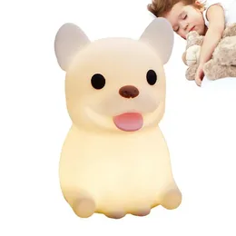 Night Lights Pat Light Cute Puppy LED Lamps Nursery Tap Nightstand Rechargeable Atmosphere For Bedroom