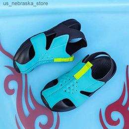 Slipper Candy Coloured boy sandals childrens shoes breathable beach net fashionable sports summer girl hollow Q240409