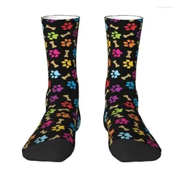 Men's Socks Colorful Dog Print Pattern Mens Crew Unisex Novelty Spring Summer Autumn Winter Dress