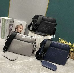 Mens designer bag messenger Bag louiseits womens handbag embossing flap leather shoulder crossbody bags viutonits purse high quality