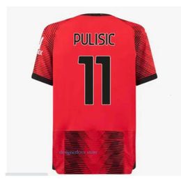 Mens Womens Tracksuit Maglia Milan GIROUD RAFA LEAO PULISIC th Soccer shirt Kid Kit Home Away Football Shirts Calcio Maillot TOMORI THEO Pleasure AC REIJNDERS Dry Fit