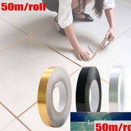 Wall Stickers 50M Self-Adhesive Waterproof Pvc Floor Line Sticker Ceramic Tile Space Tape Diy Home Decor Drop Delivery Garden Dhmou