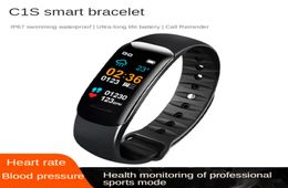 C1 Plus Smart Bracelet IP67 Heart Rate Blood Pressure Step Oximeter Sleep Alarm Clock Movement Bluetooth Bracelet6803452