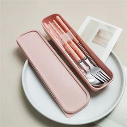 Dinnerware Sets Ergonomic Silent Convenient Golden Texture Durable And Stylish Stainless Steel Kitchen In-demand Eco-friendly Portable