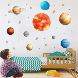 Wall Stickers Nine Planet DIY Earth For Living Room Bedroom Children's Environmental Protection Removable Decoration
