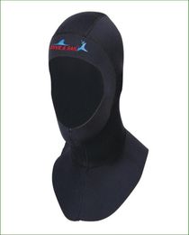 DC02H 3mm neoprene diving hat With shoulder professional uniex swimming cap winter coldproof wetsuits head cover diving helmet4612029