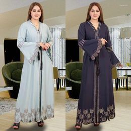 Ethnic Clothing Rhinestone Morocco Abayas Women Party Maxi Dress 2024 Kaftan Gown Dubai Abaya Modest Turkey Robe Islamic One Size Vestidos