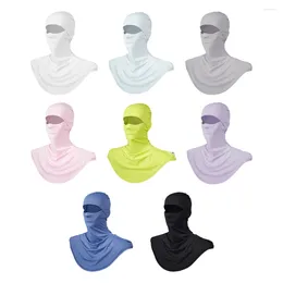 Berets LONGLONG 2pcs Moisture Wicking Balaclava Full Face Mask UV Protection Breathable Motercycle Long Neck Covers For Men Women