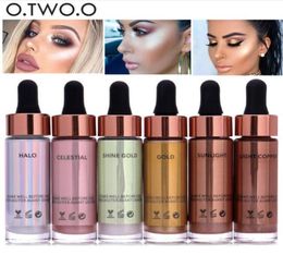 New Brand Liquid Highlighter Make Up For Women Magic Face Brighten Glow Glitter Makeup Highlighter Kits otwoo Cosmetic2406691