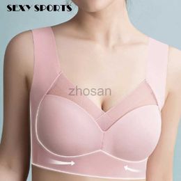 Active Underwear 2023 Seamless Women Bras Large Size Sports Tops port Show Small Comfortable No Steel Ring Underwear Yoga Fitness Sleep Vest d240508