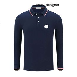 Mens Basic Long Sleeve Polo Shirts Designer Shirt t Embroidered Badge Clothes Size S-6xl ggitys M800