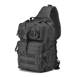 Backpack Men's Small Chest Sling Bag Travel Hiking Cross Body Messenger Shoulder Solid Men Canvas 265E