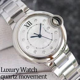 luxury watch Designer watches Women watch movement watches 33 36 42MM Stainless steel or leather Watchstrap quartz movement Folding buckle Balloon Blue sport Watch