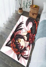 Carpets DATE A LIVE Large Carpet Parlor Area Rugs Kids Bedroom Antislip Cartoon Anime Floor Mat For Living Room Home Decor9684237