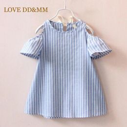 Girl Dresses LOVE DD&MM Girls Clothing Summer Stripe Comfort Vest Dress Kids Party Outfits Baby Clothes Costumes