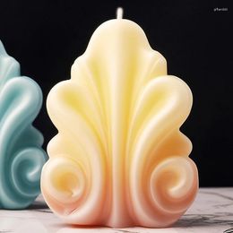 Baking Tools 3D Shell Shaped Candle Silicone Mould Wave Striped Cake Chocolate Soap Water