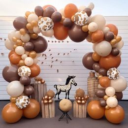 Party Decoration 154pcs Set 10 Inch Brown Latex Balloons For Birthday Balloon