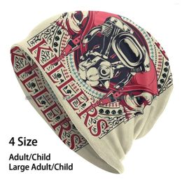 Berets Road Killers Skull Engine Beanies Knit Hat Biker Bikes Motorcycles Riders Low Rider Outfits Motorcyclist Gangland