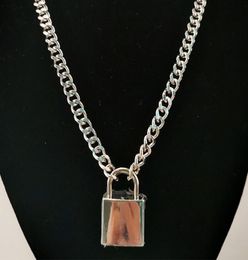 Choker Lock Necklace Layered On The Neck With Lock Punk Jewellery Key Pendant Chain For Women Men Sweater Chains Necklaces Y2007303586142
