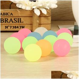 Party Favor 100Pcs High Bounce Rubber Ball Luminous Small Bouncy Pinata Fillers Kids Toy Bag Glow In The Dark Drop Delivery Home Gar Dhuwj