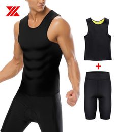 Men039s Body Shapers HEXIN Men Slimming Neoprene Shaper Sauna Vest Pants Suits Gym Sweat Weight Loss Shapewear Waist Trainer 28256689