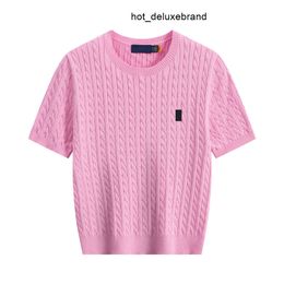 Women Knitted Shirts Thin Knit Top Slim Fit Round Neck T-shirt Daily Wear Knitwear Spring New Elegant Clothes Designer Fashion Dress VETW
