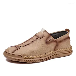 Casual Shoes Men Loafers Spring Summer Soft Leather Sneakers Moccasins Breathable Men's Driving Flat Size 46
